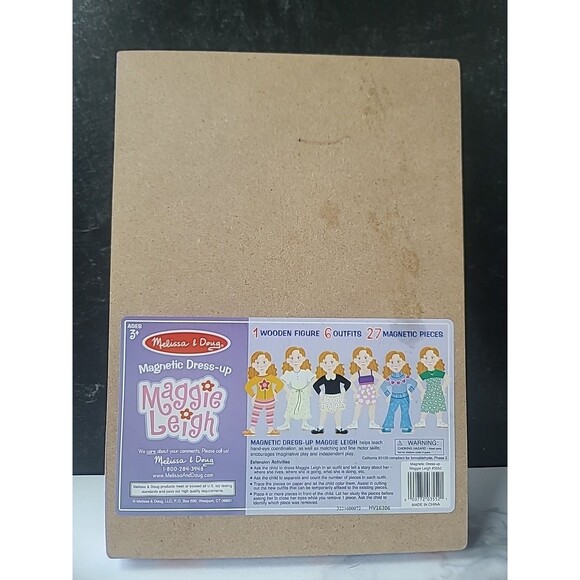 Melissa & Doug MAGGIE LEIGH Wooden Dress Up Puzzle Toy Magnetic Ages 3 And Up - Picture 8 of 10
